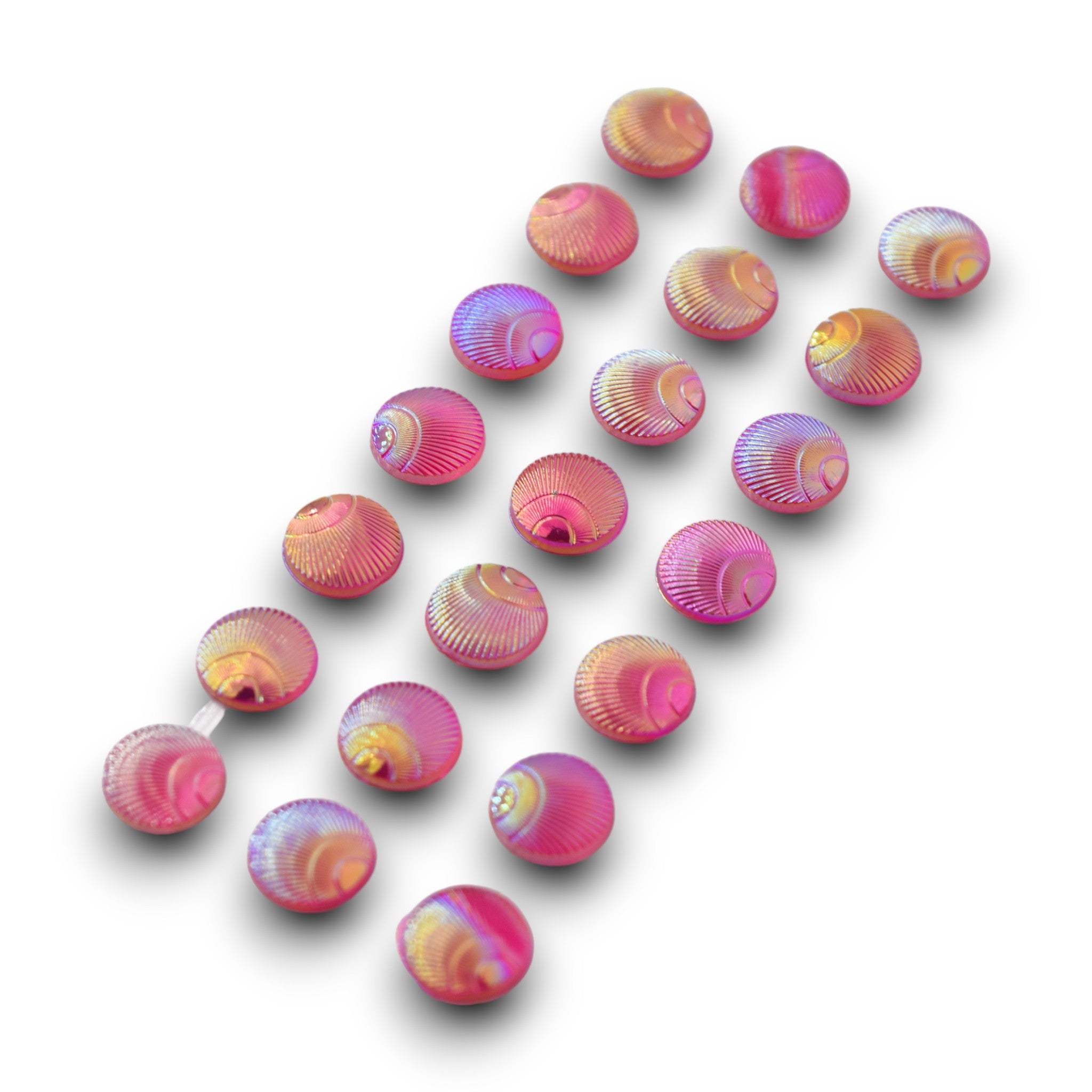 Pink Iridescent Seashell Gems